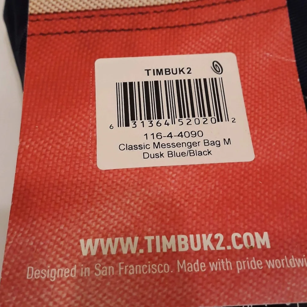 NEW PAC-12 Timbuk2 Classic Messenger Bag Medium Dusk Blue & Black